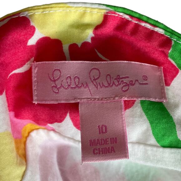 Women's Size 10 Lilly Pulitzer Lynnie Resort White Big Garden By The Sea Skirt - Picture 9 of 12